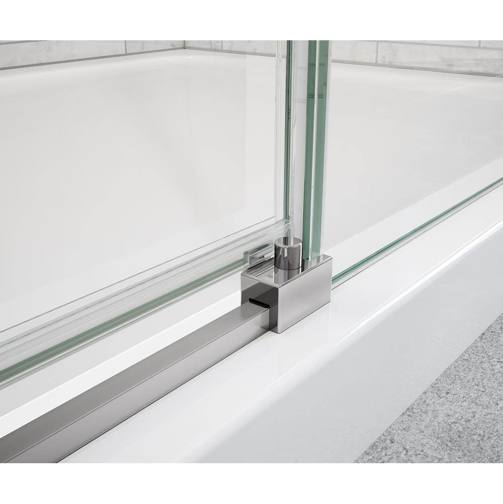 Uptown 44-47 x 76 in. 8 mm Sliding Shower Door for Alcove Installation with Clear glass in Chrome