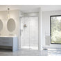 Maax - Uptown 44-47 x 76 in. 8 mm Sliding Shower Door for Alcove Installation with Clear glass in Chrome