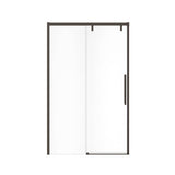 Uptown 44-47 x 76 in. 8 mm Sliding Shower Door for Alcove Installation with Clear glass in Dark Bronze