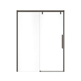 Uptown 56-59 x 76 in. 8 mm Sliding Shower Door for Alcove Installation with Clear glass in Dark Bronze