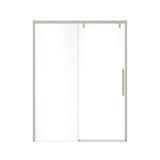 Uptown 56-59 x 76 in. 8 mm Sliding Shower Door for Alcove Installation with Clear glass in Brushed Nickel