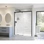 Maax - Uptown 56-59 x 76 in. 8 mm Sliding Shower Door for Alcove Installation with Clear glass in Matte Black
