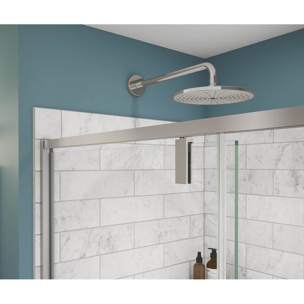 Uptown 45-47 x 76 in. 8 mm Pivot Shower Door for Alcove Installation with Clear glass in Chrome