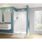 Maax - Uptown 45-47 x 76 in. 8 mm Pivot Shower Door for Alcove Installation with Clear glass in Chrome