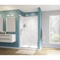 Maax - Uptown 45-47 x 76 in. 8 mm Pivot Shower Door for Alcove Installation with Clear glass in Chrome