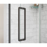 Uptown 45-47 x 76 in. 8 mm Pivot Shower Door for Alcove Installation with Clear glass in Dark Bronze