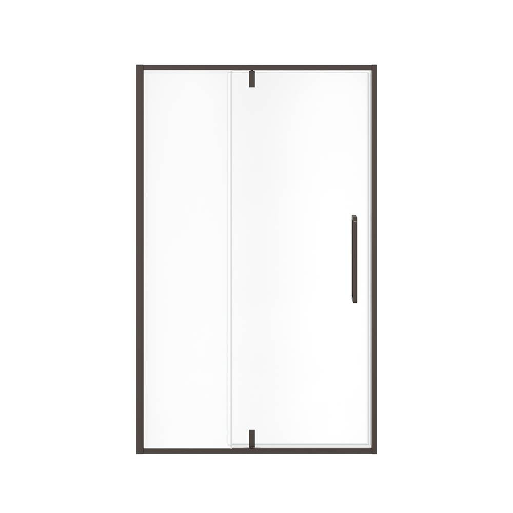 Uptown 45-47 x 76 in. 8 mm Pivot Shower Door for Alcove Installation with Clear glass in Dark Bronze
