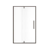 Uptown 45-47 x 76 in. 8 mm Pivot Shower Door for Alcove Installation with Clear glass in Dark Bronze