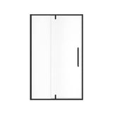 Uptown 45-47 x 76 in. 8 mm Pivot Shower Door for Alcove Installation with Clear glass in Matte Black