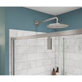 Uptown 57-59 x 76 in. 8 mm Pivot Shower Door for Alcove Installation with Clear glass in Chrome