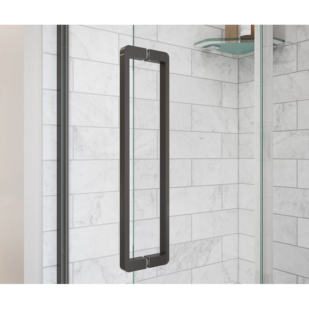 Uptown 57-59 x 76 in. 8 mm Pivot Shower Door for Alcove Installation with Clear glass in Dark Bronze