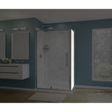 Maax - Uptown Return Panel for 32 in. Base with Clear glass in Chrome
