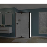 Maax - Uptown Return Panel for 32 in. Base with Clear glass in Dark Bronze