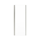 Uptown Return Panel for 32 in. Base with Clear glass in Brushed Nickel