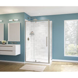 Uptown Return Panel for 32 in. Base with Clear glass in Brushed Nickel