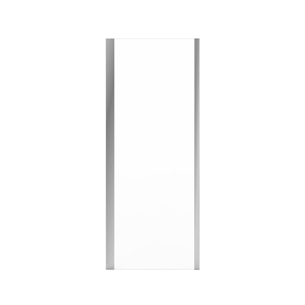 Uptown Return Panel for 36 in. Base with Clear glass in Chrome