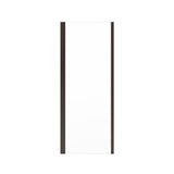 Uptown Return Panel for 36 in. Base with Clear glass in Dark Bronze