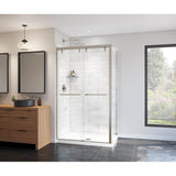 Uptown Return Panel for 36 in. Base with Clear glass in Brushed Nickel