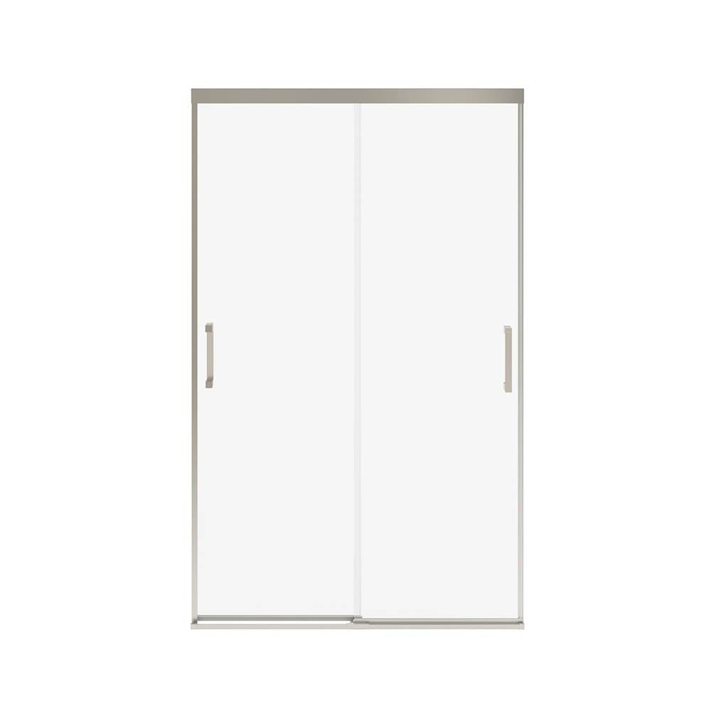 Incognito 76 44-47 x 76 in. 8mm Bypass Shower Door for Alcove Installation with Clear glass in Brushed Nickel