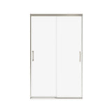 Incognito 76 44-47 x 76 in. 8mm Bypass Shower Door for Alcove Installation with Clear glass in Brushed Nickel