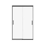 Incognito 76 44-47 x 76 in. 8mm Bypass Shower Door for Alcove Installation with Clear glass in Matte Black