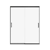 Incognito 76 56-59 x 76 in. 8mm Bypass Shower Door for Alcove Installation with Clear glass in Matte Black