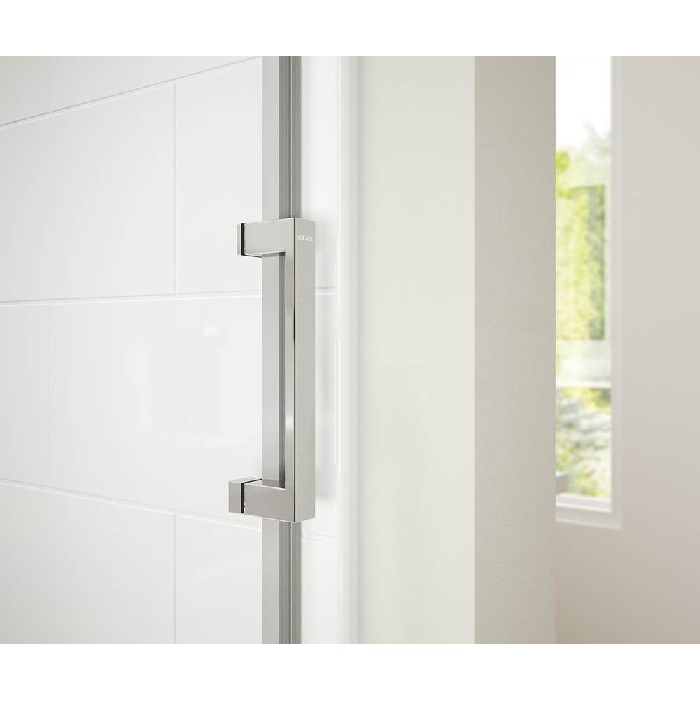Revelation Square 44-47 x 70.5-73 in. 6 mm Bypass Shower Door for Alcove Installation with Clear glass in Chrome