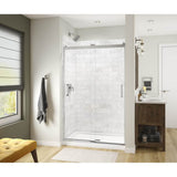 Maax - Revelation Square 44-47 x 70.5-73 in. 6 mm Bypass Shower Door for Alcove Installation with Clear glass in Chrome