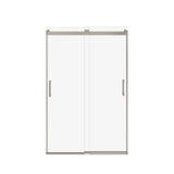 Revelation Square 44-47 x 70.5-73 in. 6 mm Bypass Shower Door for Alcove Installation with Clear glass in Brushed Nickel