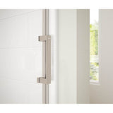 Revelation Square 44-47 x 70.5-73 in. 6 mm Bypass Shower Door for Alcove Installation with Clear glass in Brushed Nickel