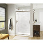 Maax - Revelation Square 44-47 x 70.5-73 in. 6 mm Bypass Shower Door for Alcove Installation with Clear glass in Brushed Nickel