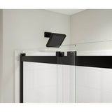 Revelation Square 44-47 x 70.5-73 in. 6 mm Bypass Shower Door for Alcove Installation with Clear glass in Matte Black