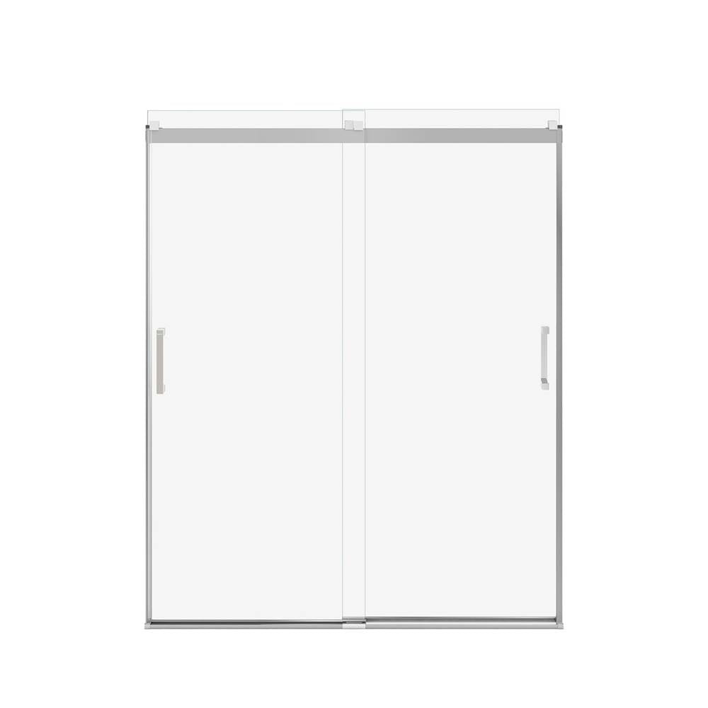 Revelation Square 56-59 x 70.5-73 in. 6 mm Bypass Shower Door for Alcove Installation with Clear glass in Chrome