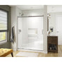 Maax - Revelation Square 56-59 x 70.5-73 in. 6 mm Bypass Shower Door for Alcove Installation with Clear glass in Chrome