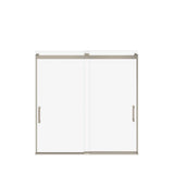 Revelation Square 56-59 x 56.75-59.25 in. 6 mm Bypass Tub Door for Alcove Installation with Clear glass in Brushed Nickel
