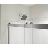 Revelation Square 56-59 x 70.5-73 in. 8mm Bypass Shower Door for Alcove Installation with Clear glass in Chrome