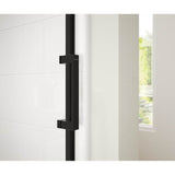 Revelation Square 56-59 x 56.75-59.25 in. 8mm Bypass Tub Door for Alcove Installation with Clear glass in Matte Black