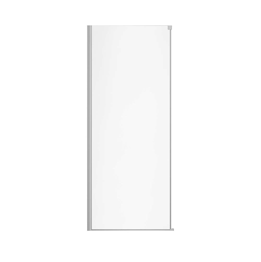 Nebula Return Panel for 36 in. Base with Clear glass in Chrome