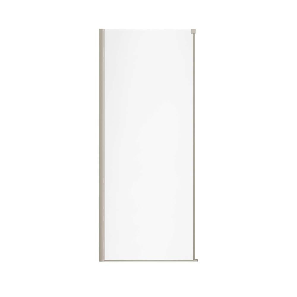 Nebula Return Panel for 36 in. Base with Clear glass in Brushed Nickel
