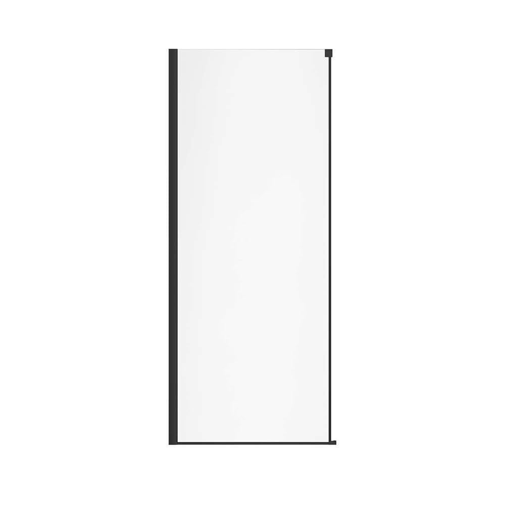 Nebula Return Panel for 36 in. Base with Clear glass in Matte Black