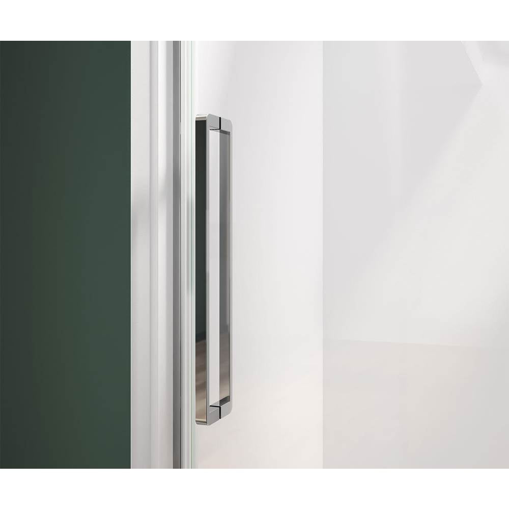 Nebula 56.5-58.5 x 78.75 in. 8mm Sliding Shower Door for Alcove Installation with Clear glass in Chrome