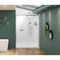 Maax - Nebula 56.5-58.5 x 78.75 in. 8mm Sliding Shower Door for Alcove Installation with Clear glass in Chrome