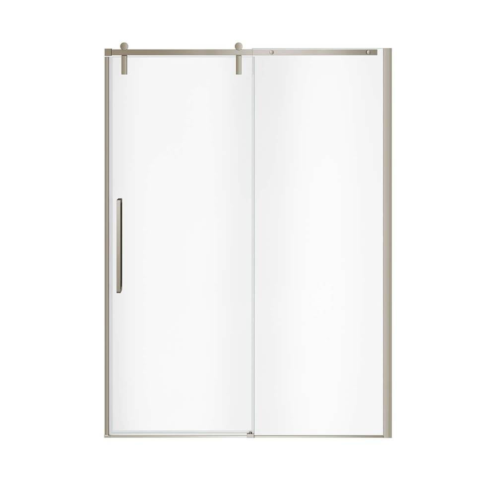 Nebula 56.5-58.5 x 78.75 in. 8mm Sliding Shower Door for Alcove Installation with Clear glass in Brushed Nickel