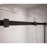 Duel 44-47 x 70.5-74 in. 8 mm Bypass Shower Door for Alcove Installation with Clear glass in Dark Bronze