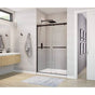 Maax - Duel 44-47 x 70.5-74 in. 8 mm Bypass Shower Door for Alcove Installation with Clear glass in Dark Bronze