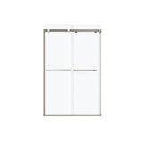 Duel 44-47 x 70.5-74 in. 8 mm Bypass Shower Door for Alcove Installation with Clear glass in Brushed Nickel