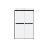 Duel 44-47 x 70.5-74 in. 8 mm Bypass Shower Door for Alcove Installation with Clear glass in Matte Black