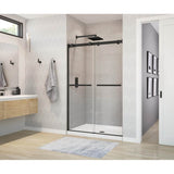 Maax - Duel 44-47 x 70.5-74 in. 8 mm Bypass Shower Door for Alcove Installation with Clear glass in Matte Black