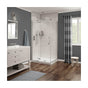 Maax - Link Rectangular 42 x 34 x 75 in. 8mm Pivot Shower Door for Corner Installation with Clear glass in Chrome