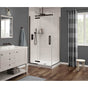 Maax - Link Rectangular 42 x 34 x 75 in. 8mm Pivot Shower Door for Corner Installation with Clear glass in Dark Bronze